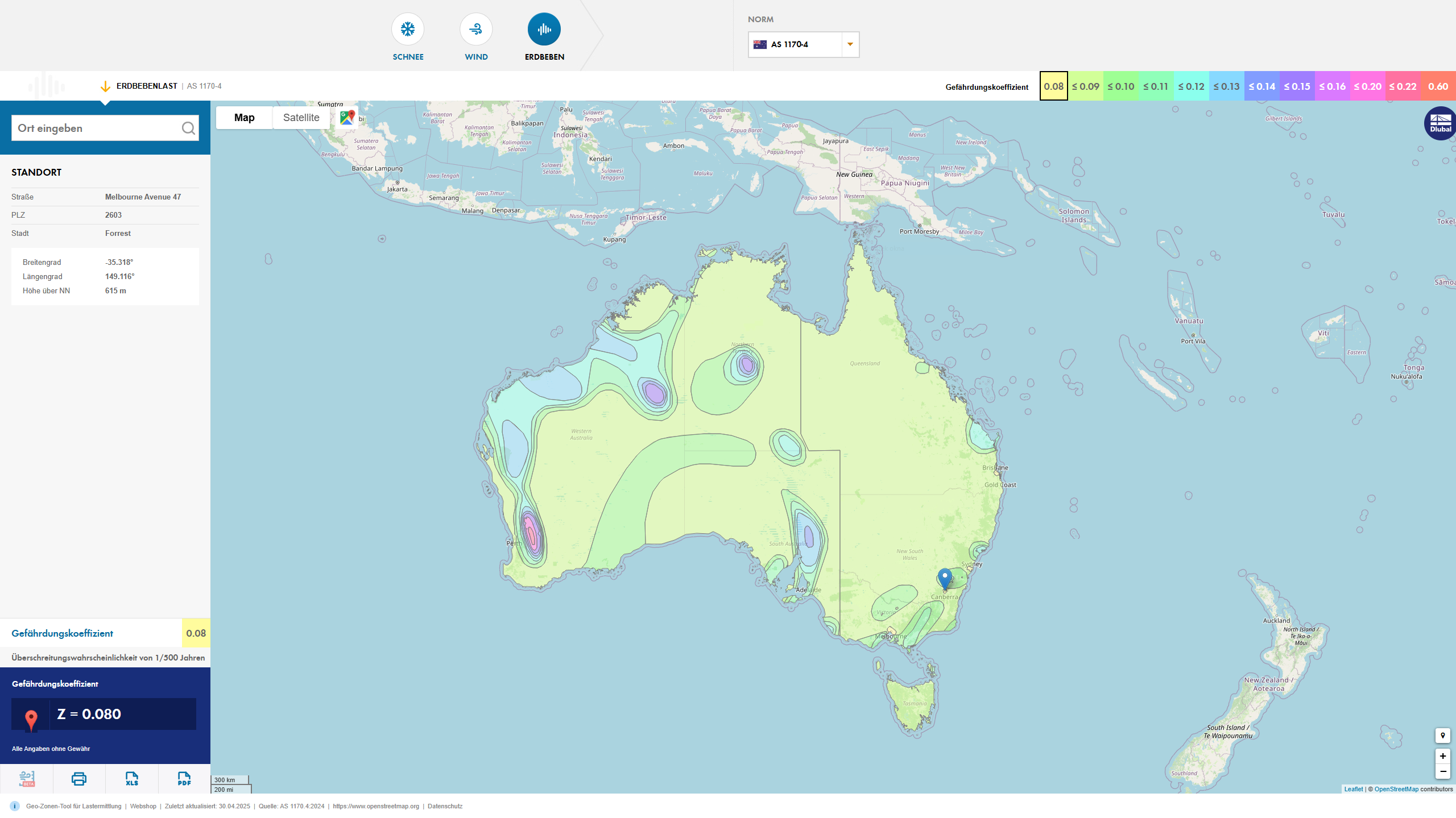 Seismic Zones of Australia According to AS 1170.4